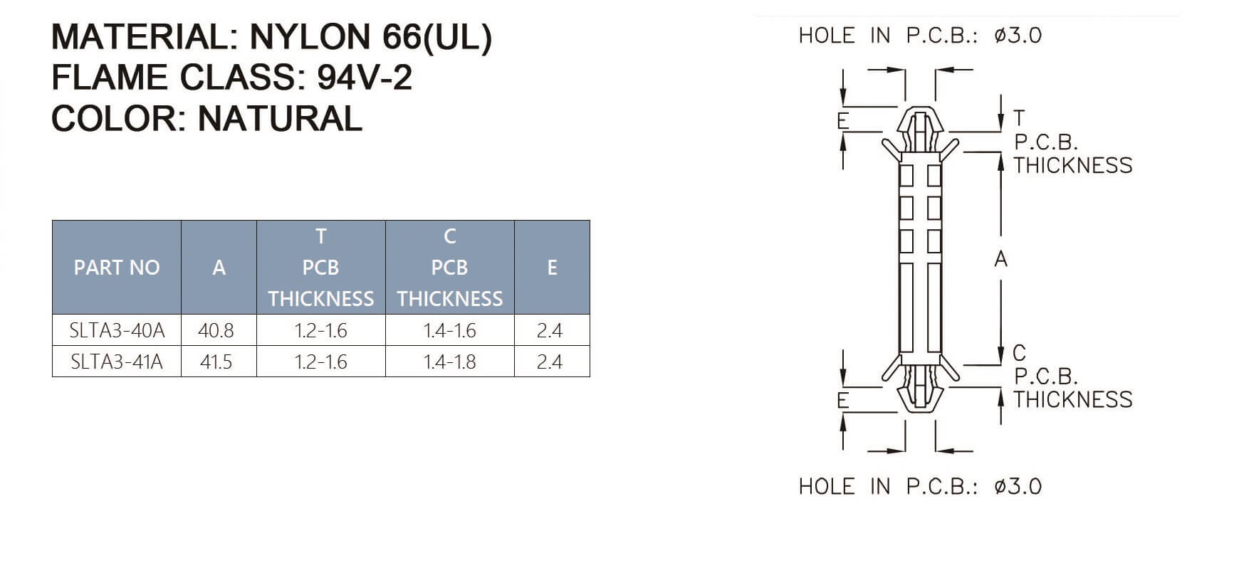 PCB Standoff SLTA3-40A